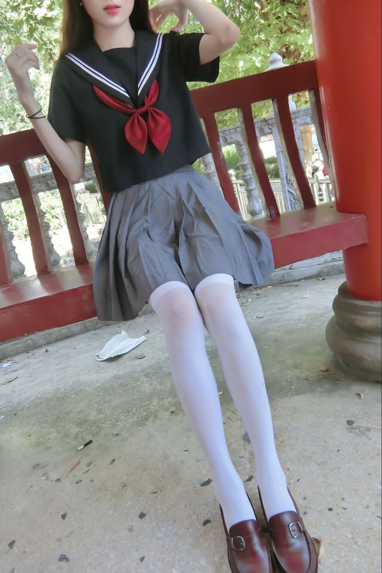 JK制服少女・☆满满的白丝粉色连衣裙-COS世界
