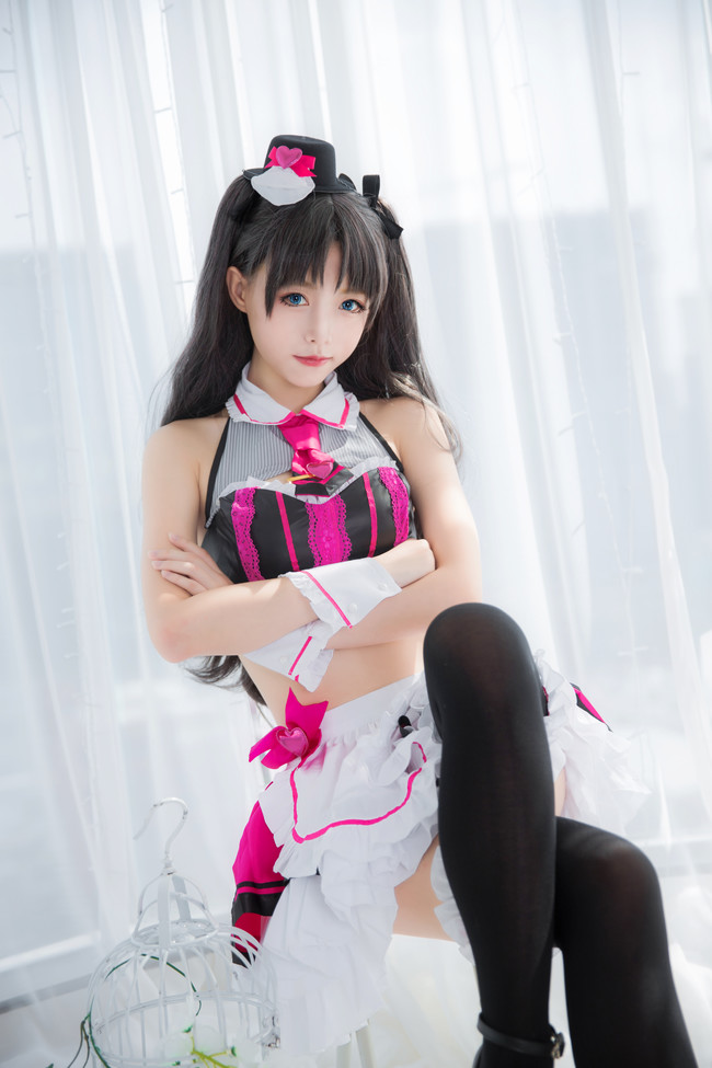Fate/GrandOrder远坂凛双马尾女仆黑丝福利cosCN大大卷卷小卷-COS世界