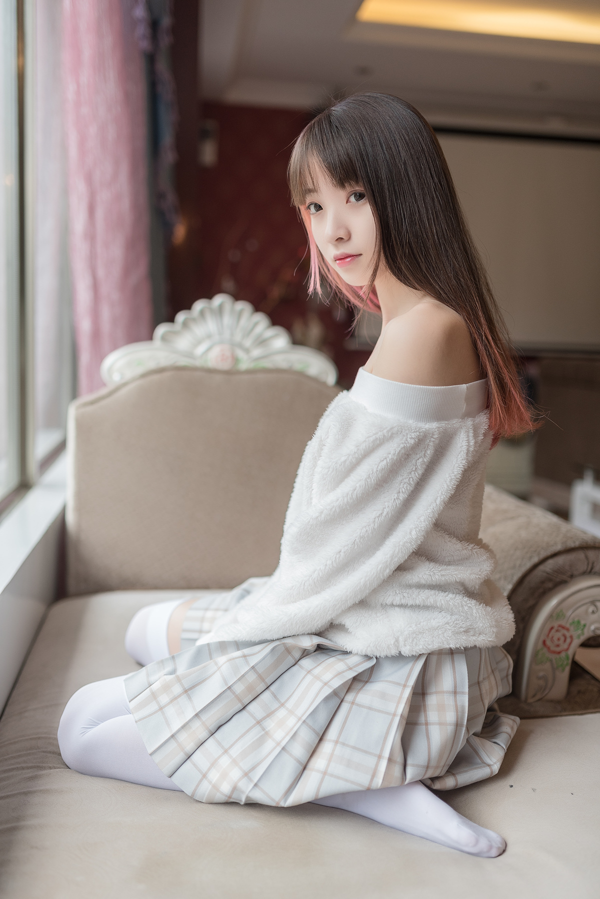 图片[3]-cosplay白丝袜长腿-COS世界