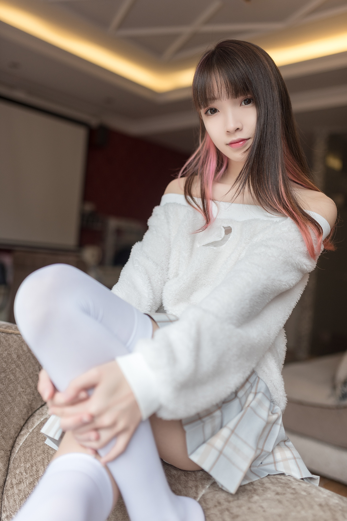 图片[5]-cosplay白丝袜长腿-COS世界