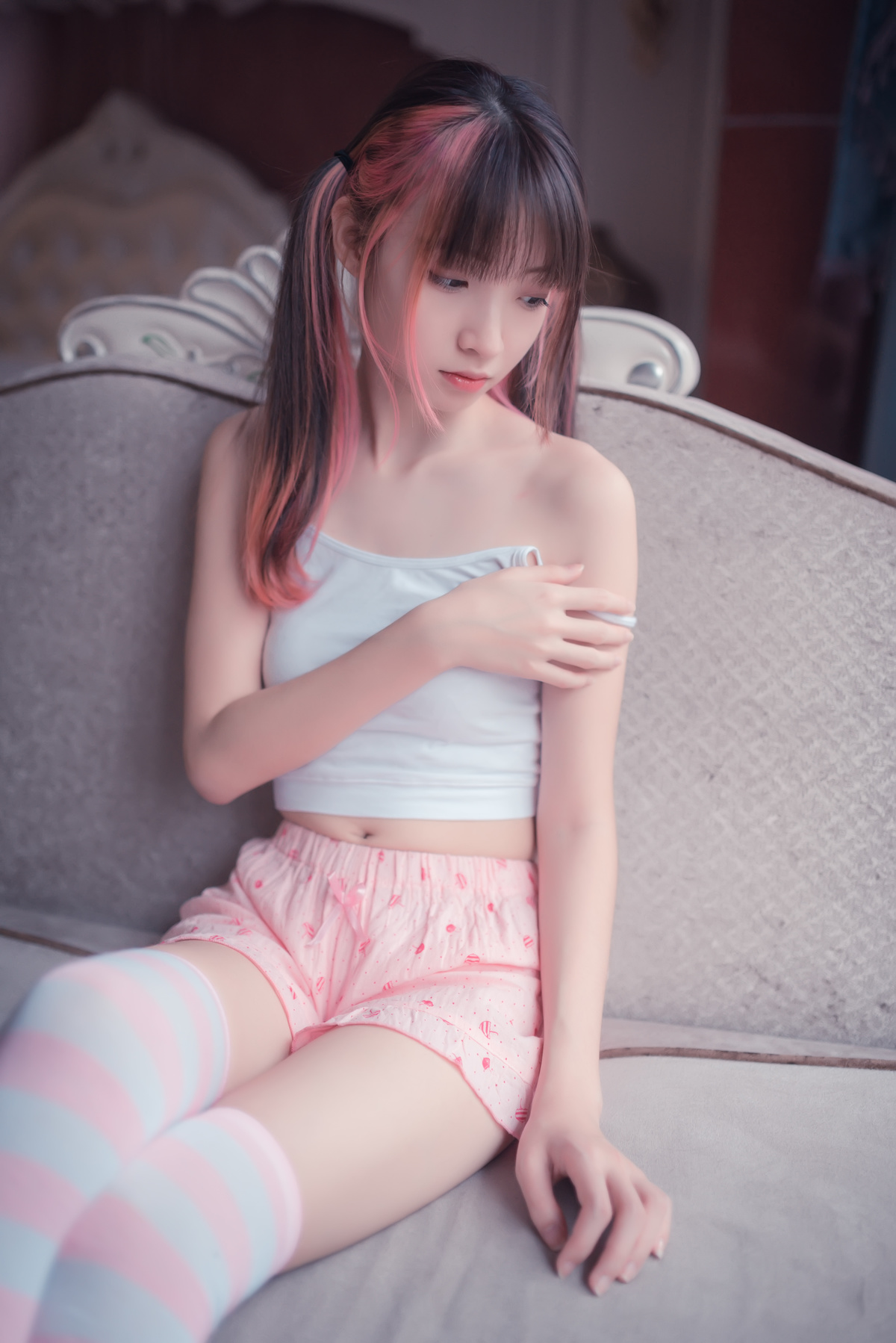图片[4]-大尺度白丝袜cosplay-COS世界