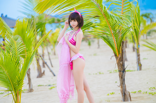 图片[3]-COS正片路人女主的养成方法加藤惠泳装水着cosCN星之迟迟-COS世界