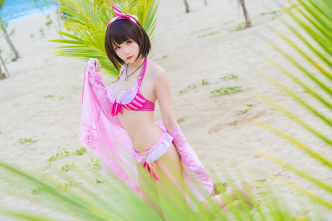 图片[4]-COS正片路人女主的养成方法加藤惠泳装水着cosCN星之迟迟-COS世界