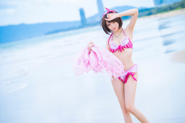 图片[5]-COS正片路人女主的养成方法加藤惠泳装水着cosCN星之迟迟-COS世界