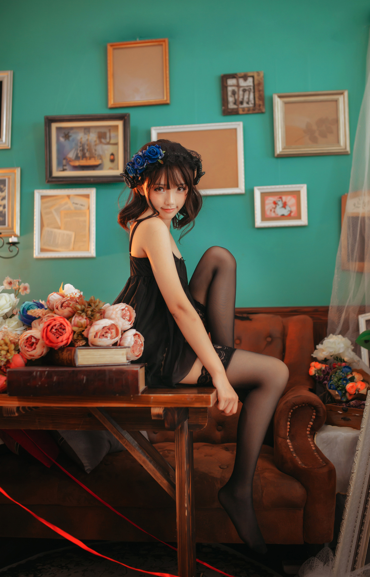 图片[5]-非常可爱的黑丝美女-COS世界