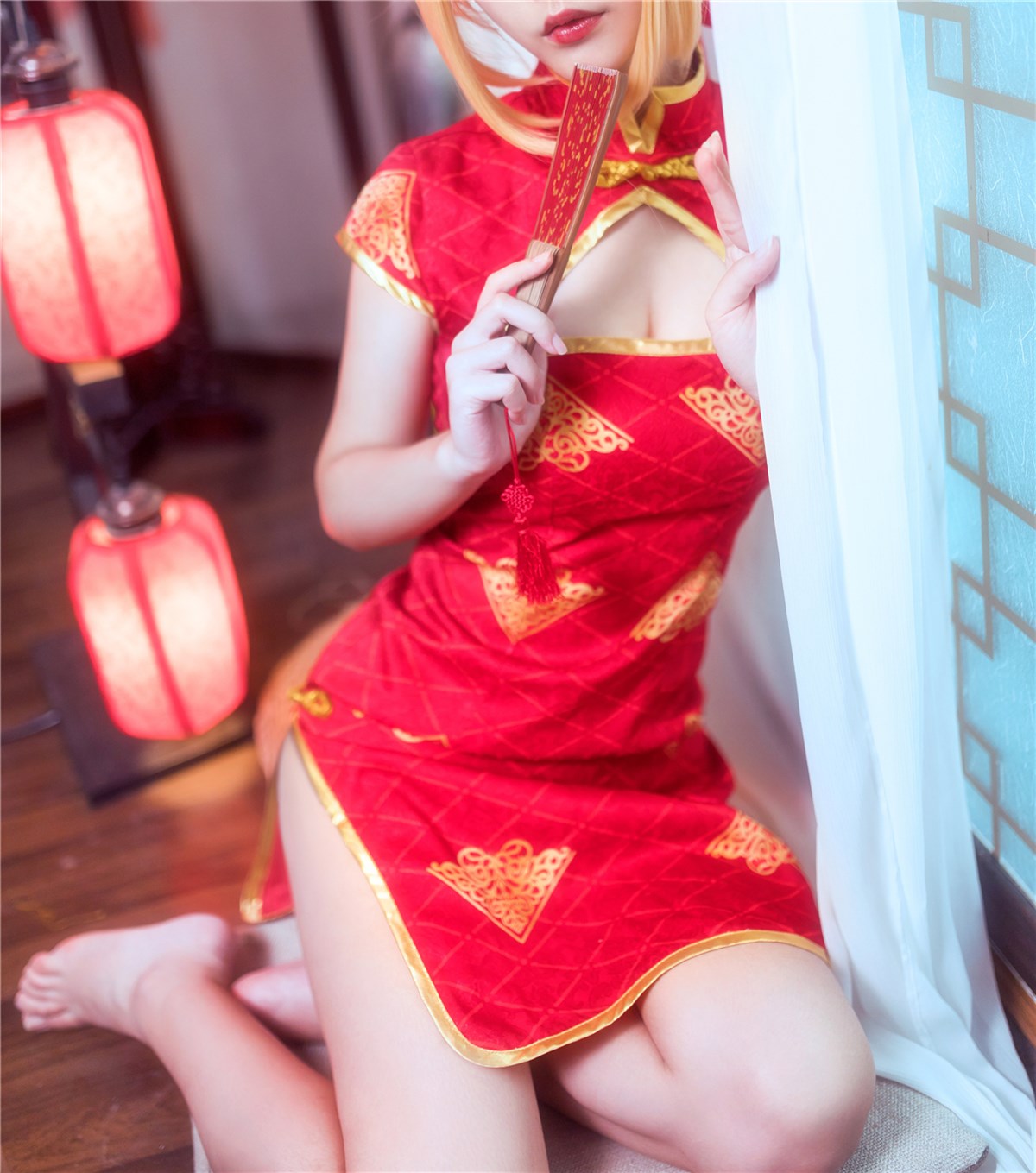 图片[2]-妹妹和红色旗袍-COS世界