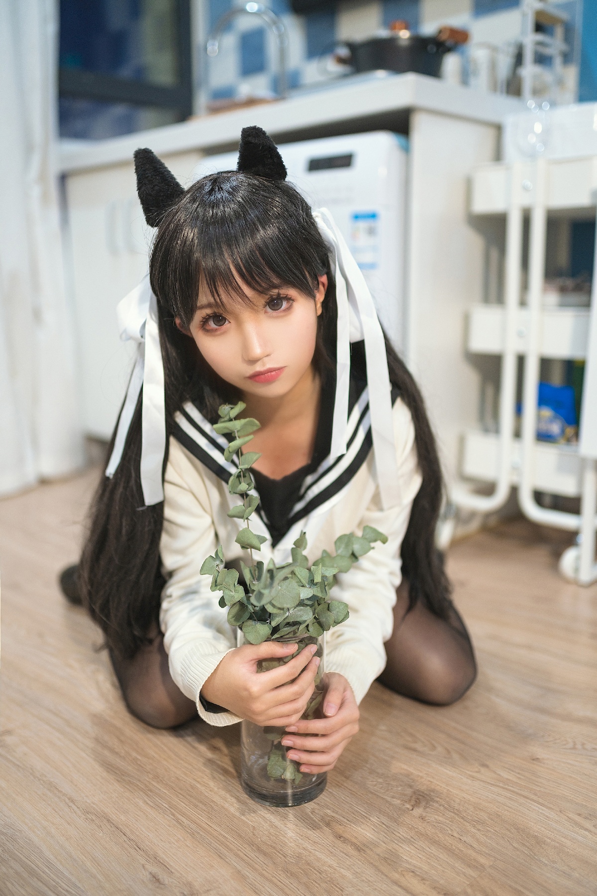 图片[2]-木易麦子w黑丝写真-COS世界