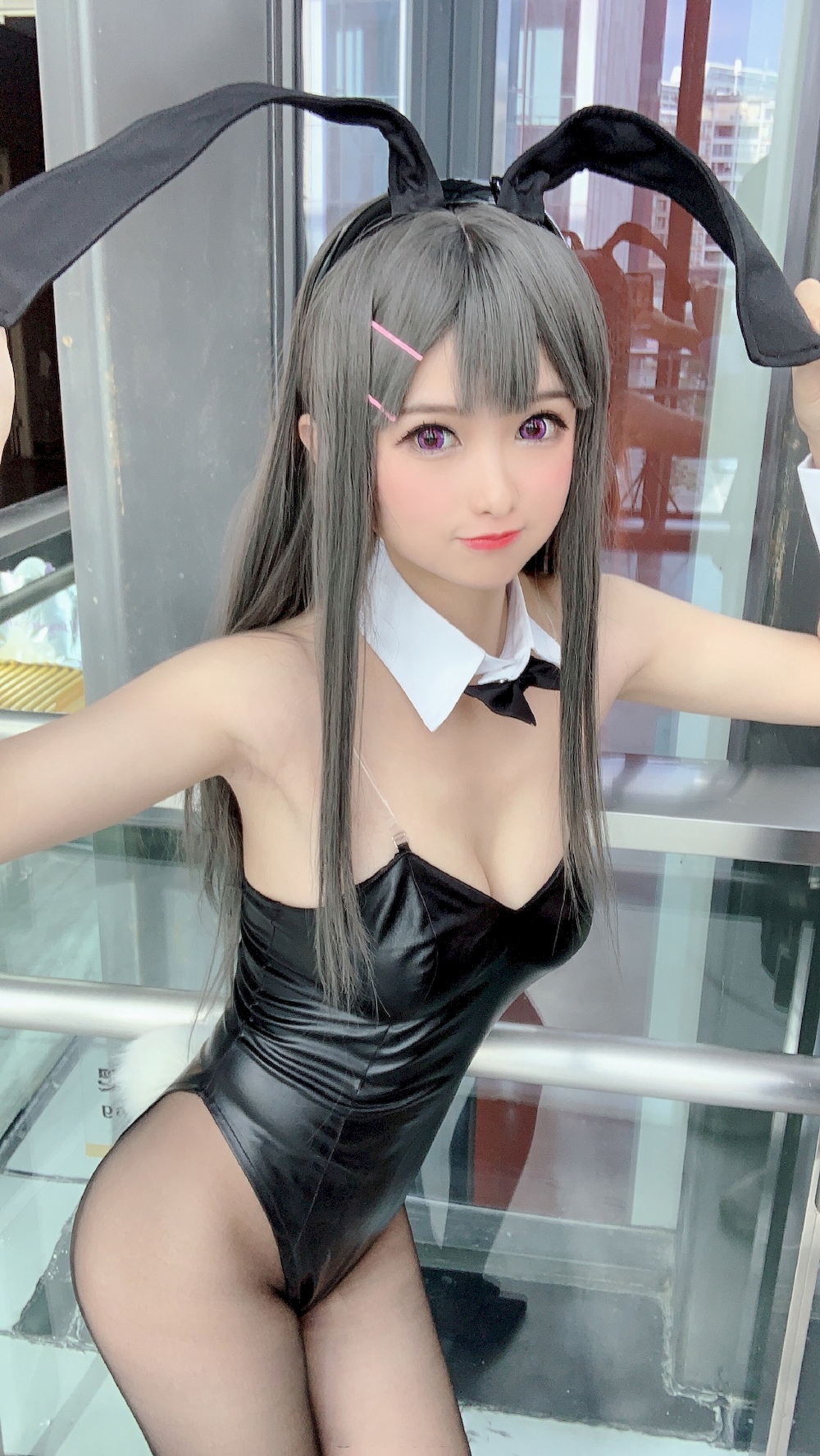图片[4]-黑丝兔女郎-COS世界
