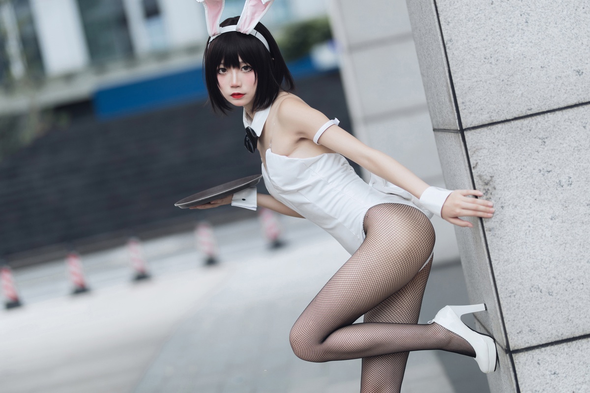 雪女cosplay黑丝网袜-COS世界