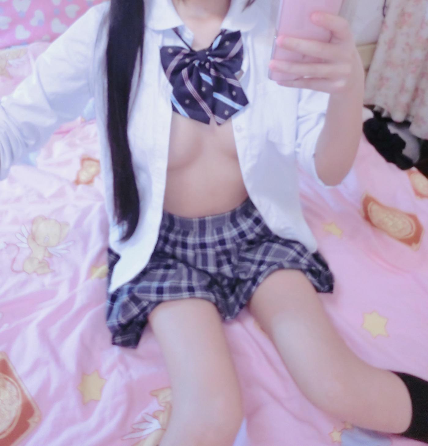 图片[4]-萌白酱jk学生制服 黑膝袜-COS世界