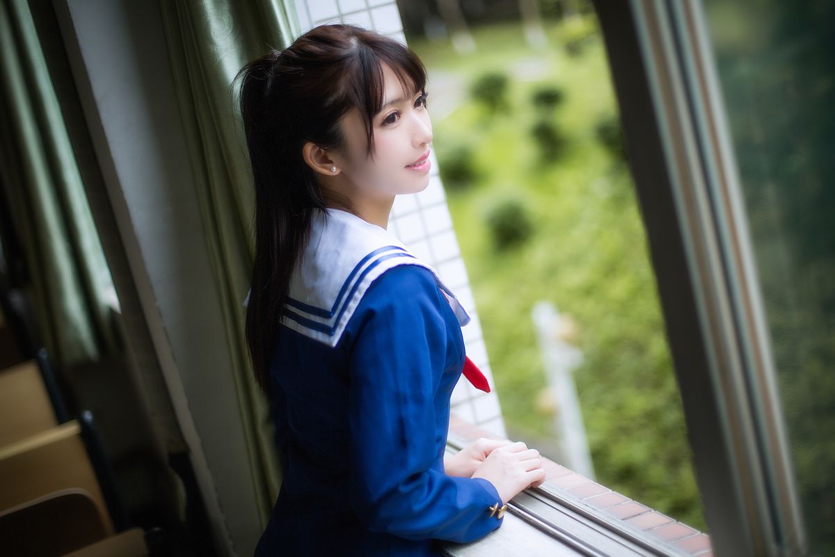 图片[2]-蠢沫沫-圣人惠校服-COS世界