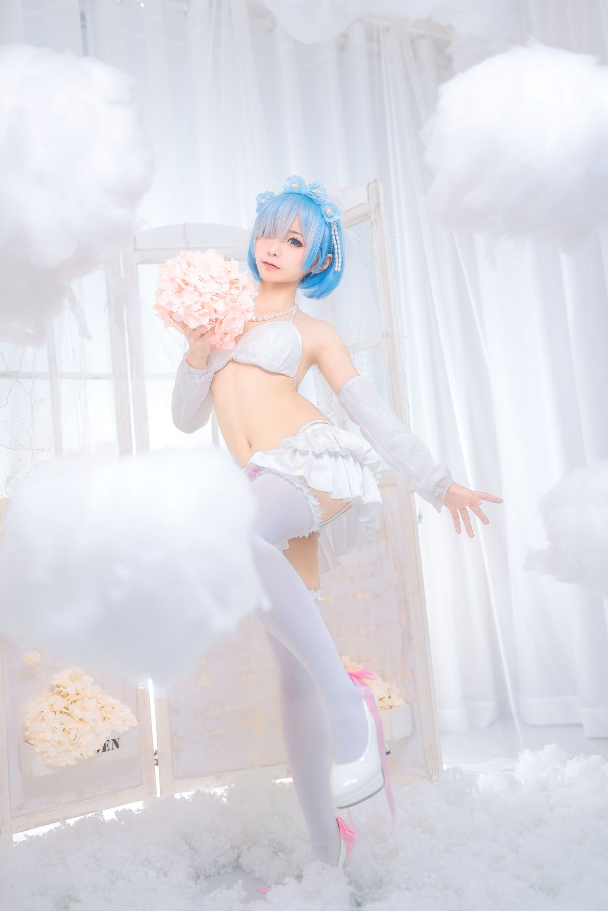 图片[3]-蠢沫沫-蕾姆花嫁-COS世界