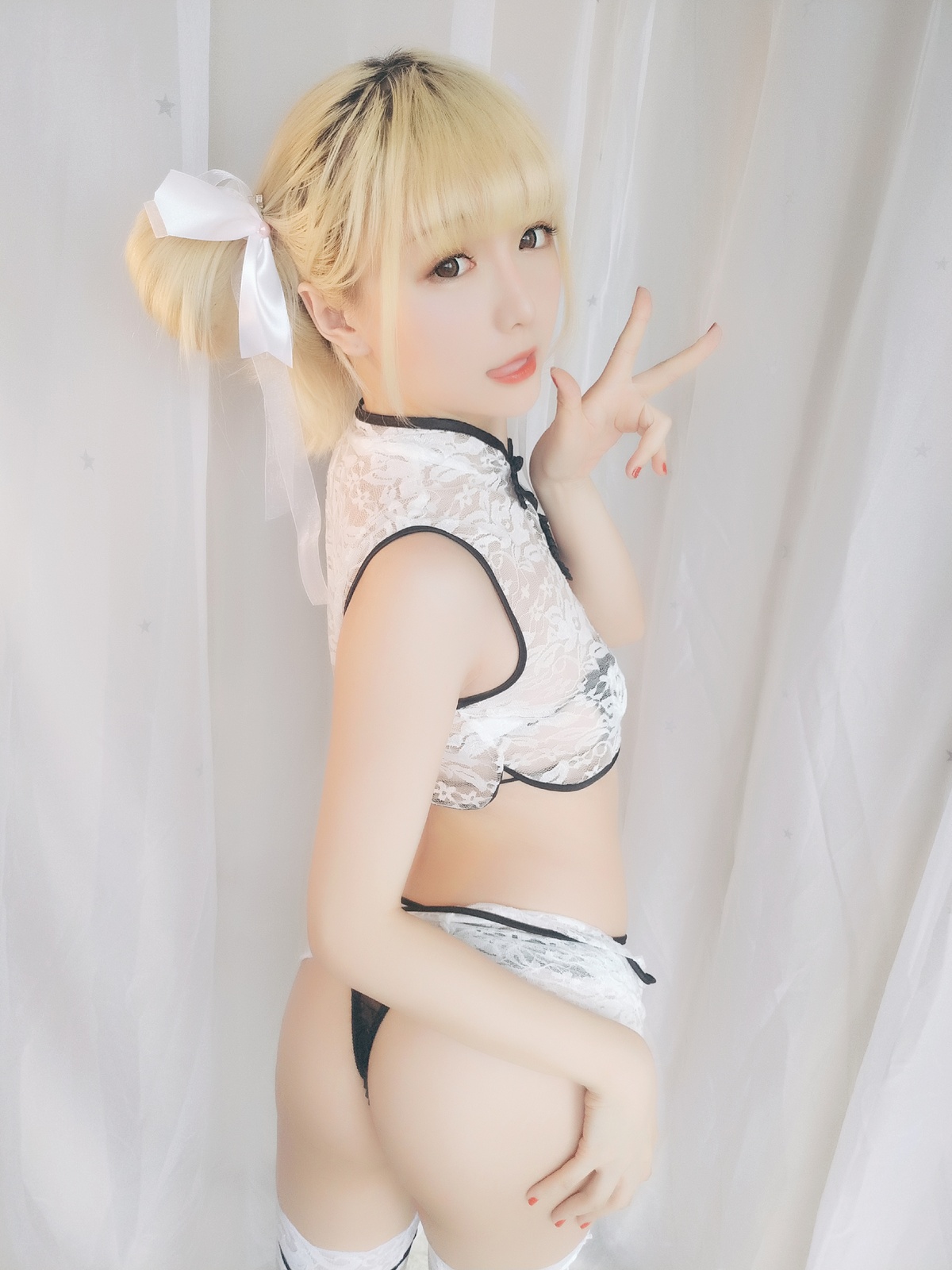星之迟迟 VOL.16 熊猫旗袍 [60P-96MB]-COS世界