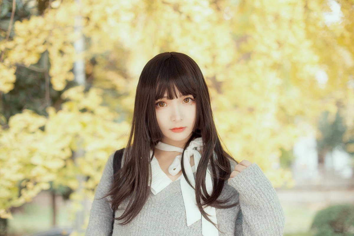 图片[3]-古川 NO.041 银杏树下 [21P-83MB]-COS世界