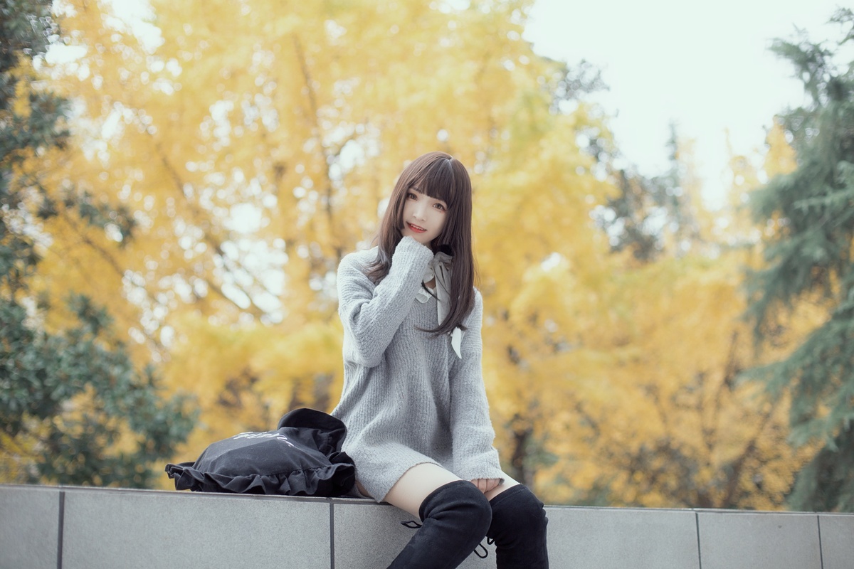 图片[5]-古川 NO.041 银杏树下 [21P-83MB]-COS世界
