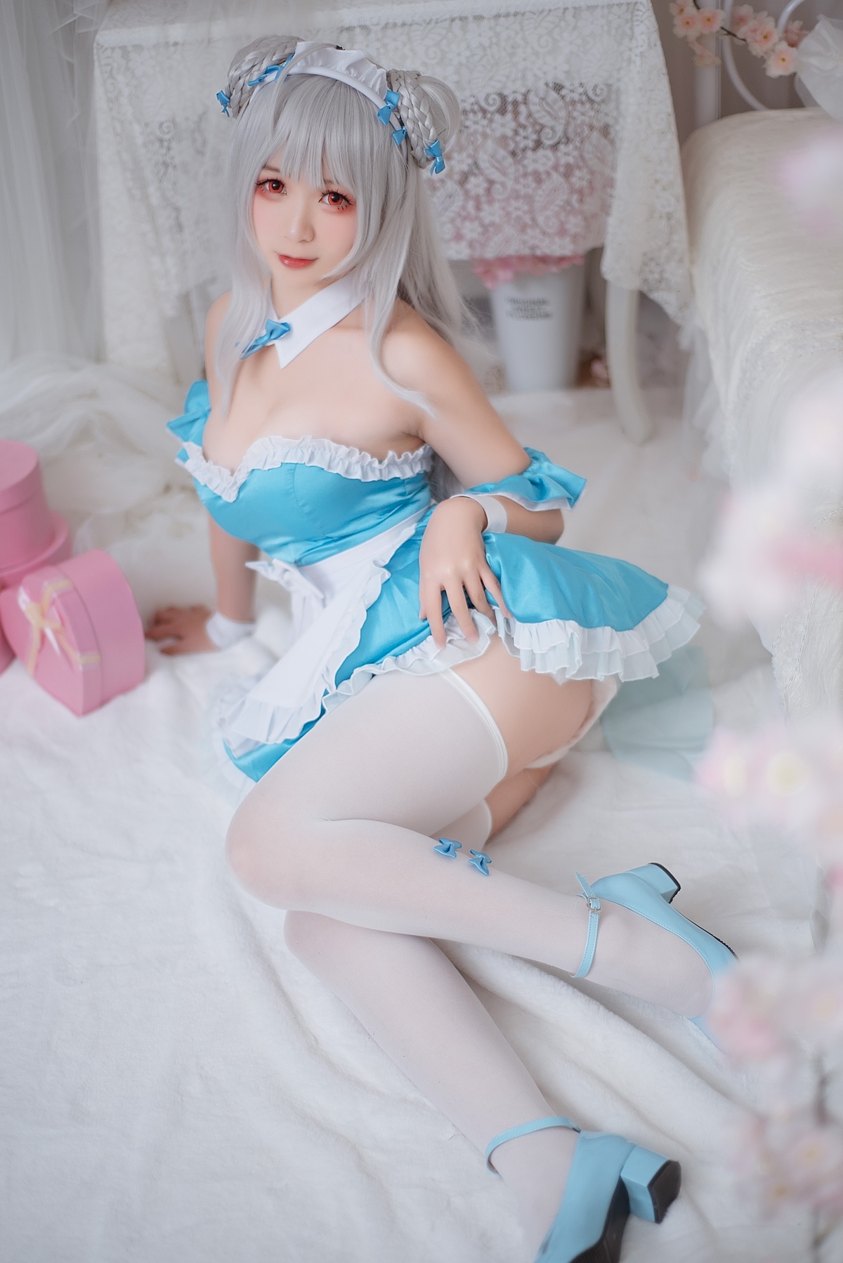 图片[3]-樱落酱-小天鹅女仆-COS世界
