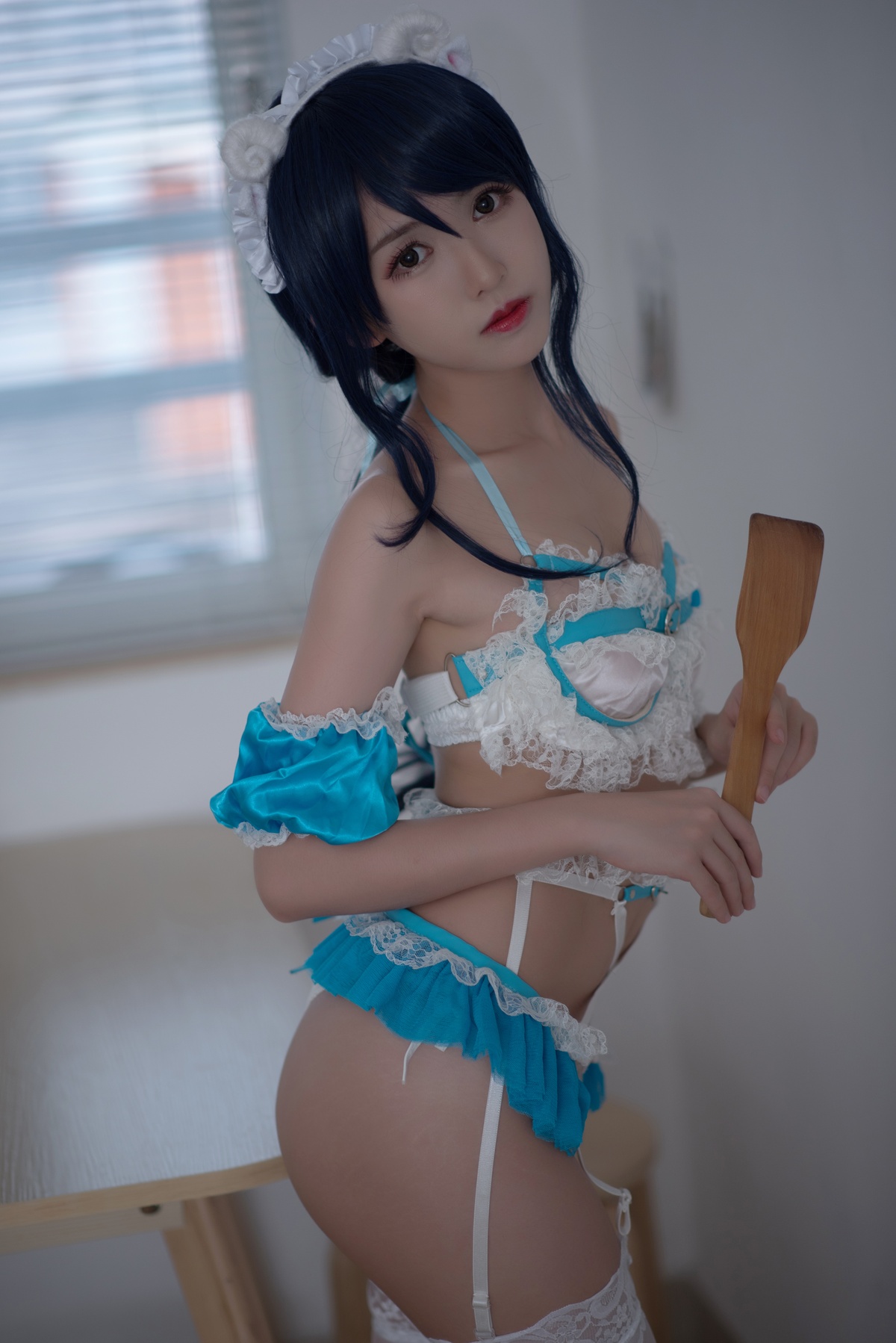 图片[3]-鳗鱼霏儿-兽耳蕾丝女仆-COS世界