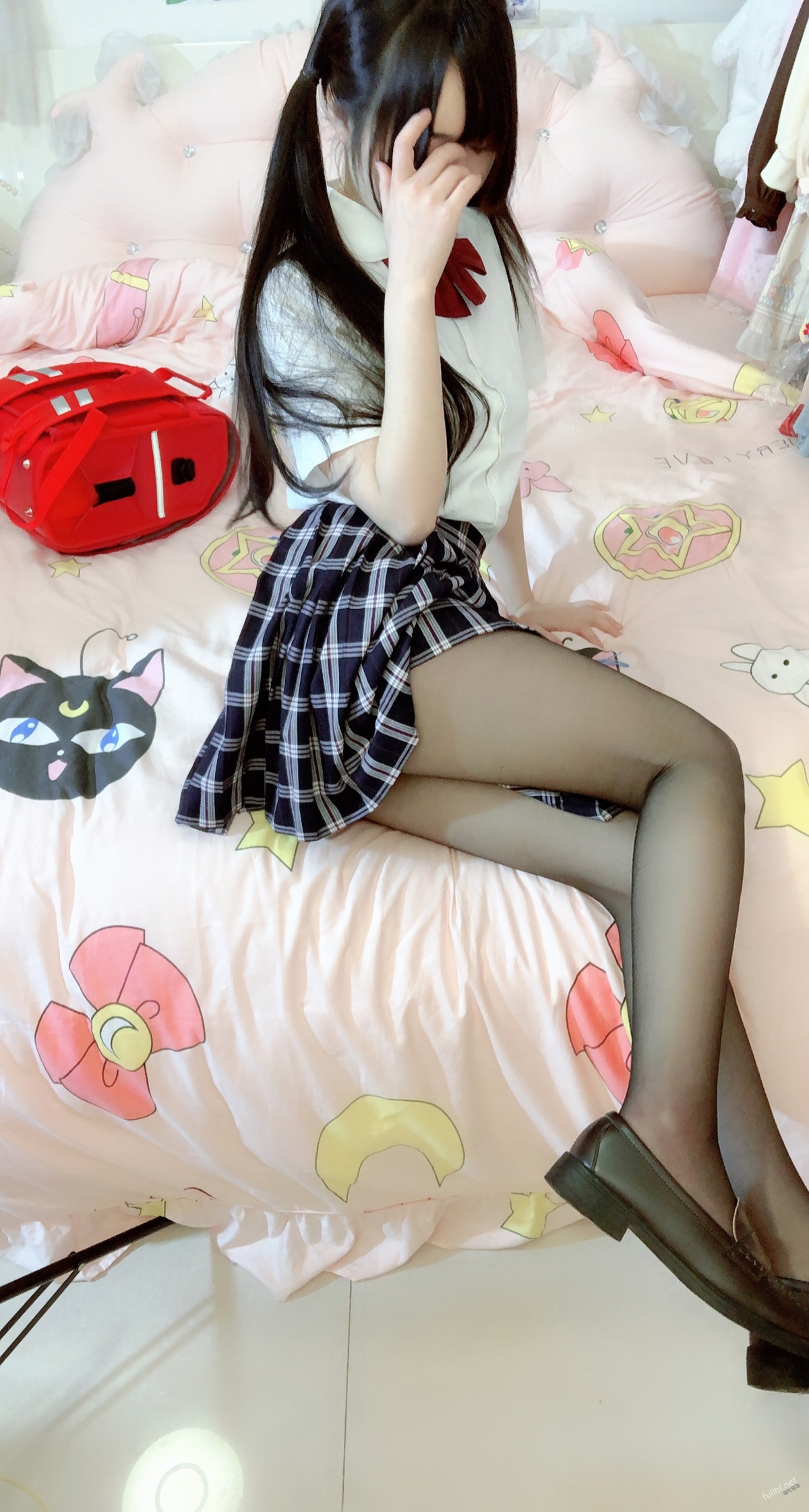 图片[3]-小野樱-黑丝JK上学啦 13P-COS世界