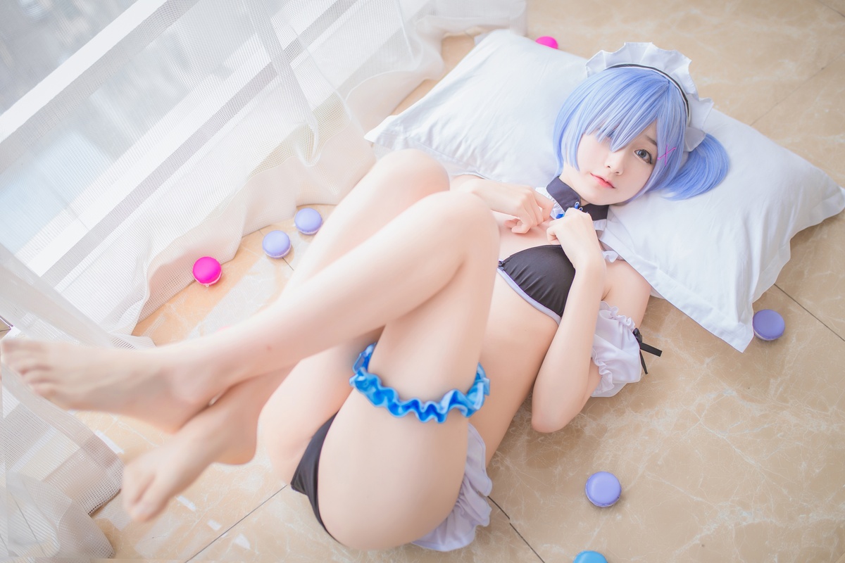 图片[2]-木绵绵OwO NO.005 蕾姆泳装 [26P-161MB]-COS世界