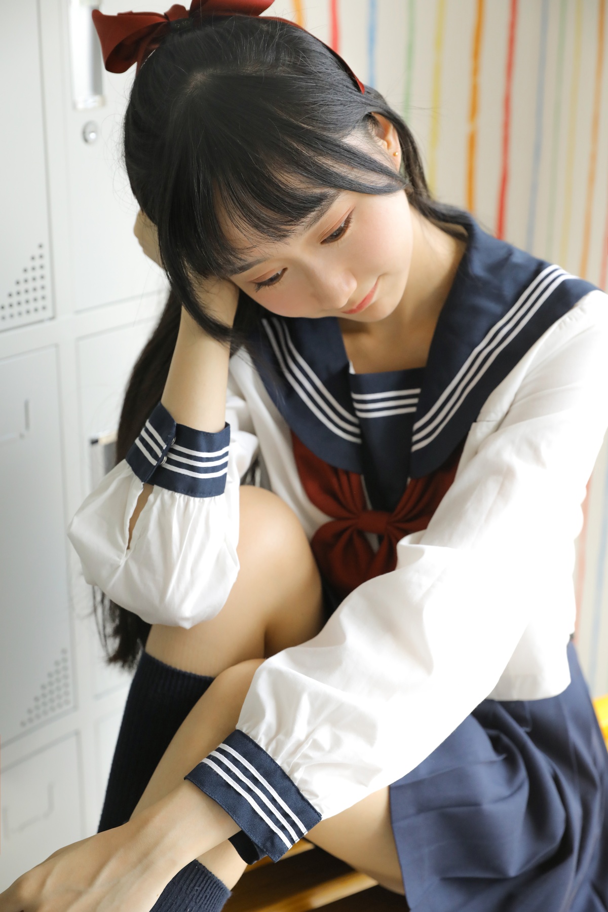 图片[5]-木绵绵OwO NO.017 绵相随 JK水手服 [32P-95MB]-COS世界
