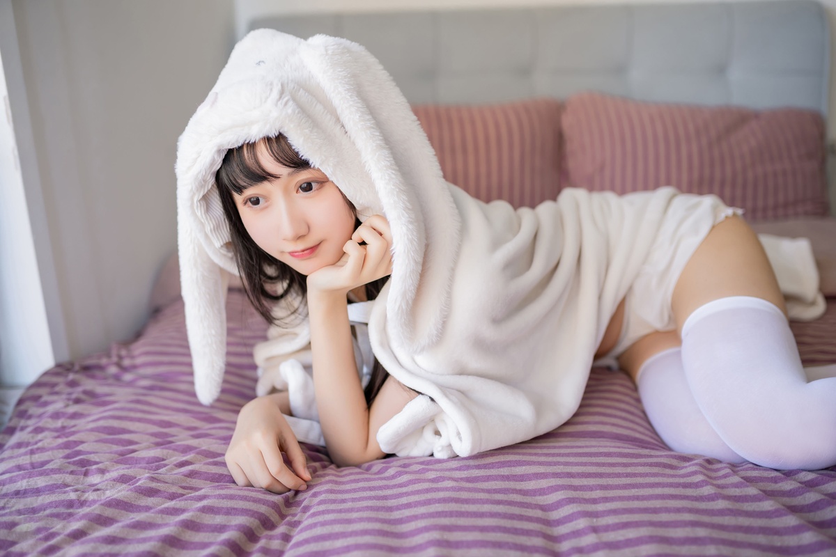 图片[3]-木绵绵OwO NO.028 浴巾兔子 [42P-28MB]-COS世界