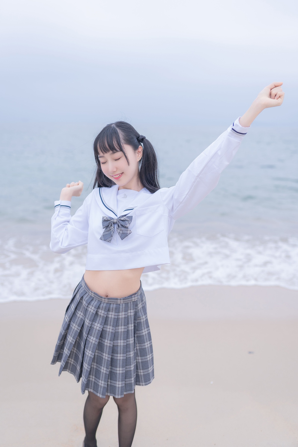 图片[3]-木绵绵OwO NO.038 海边JK [40P-37MB]-COS世界