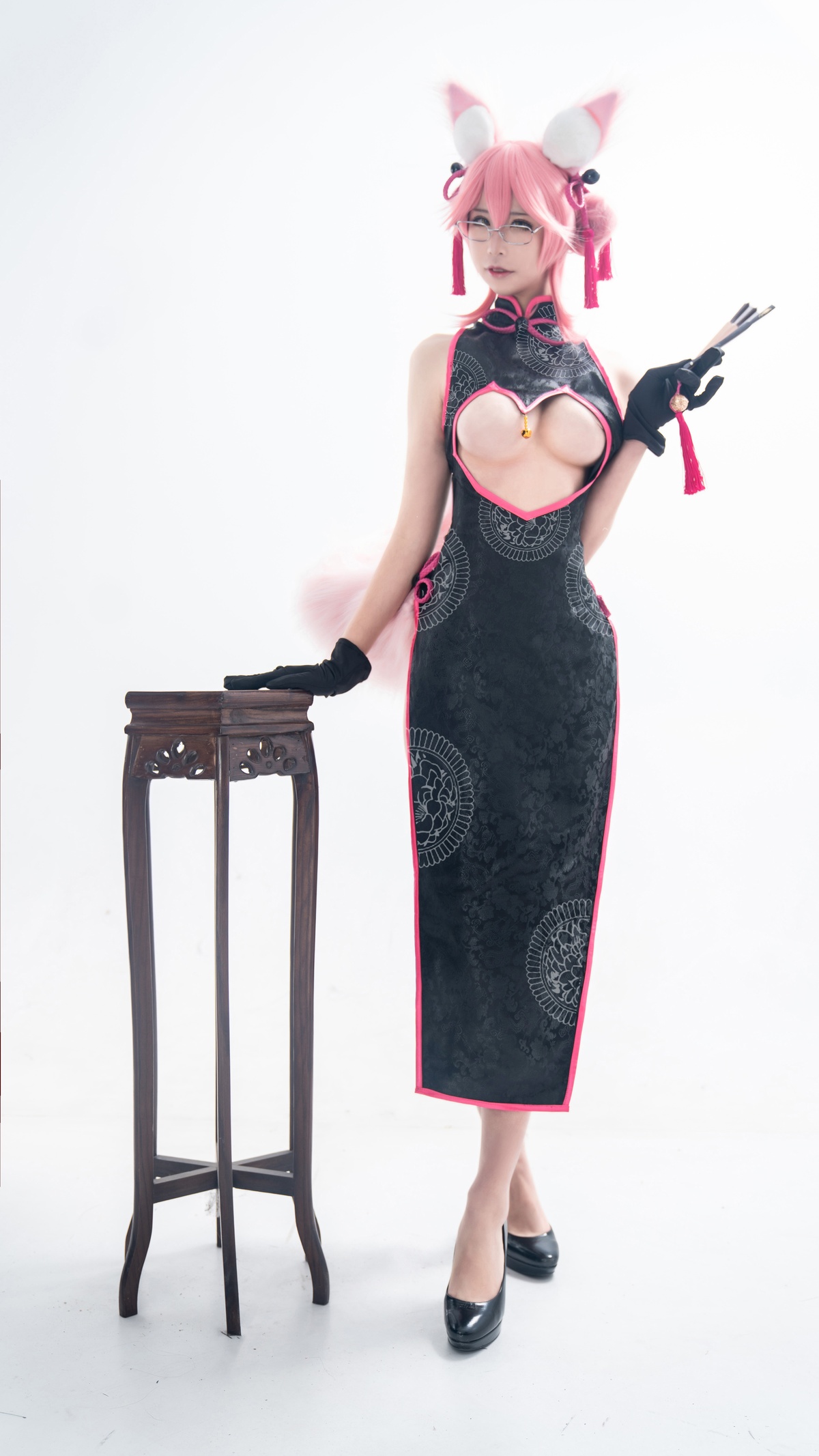 图片[3]-爱老师_PhD-玉藻前 旗袍-COS世界