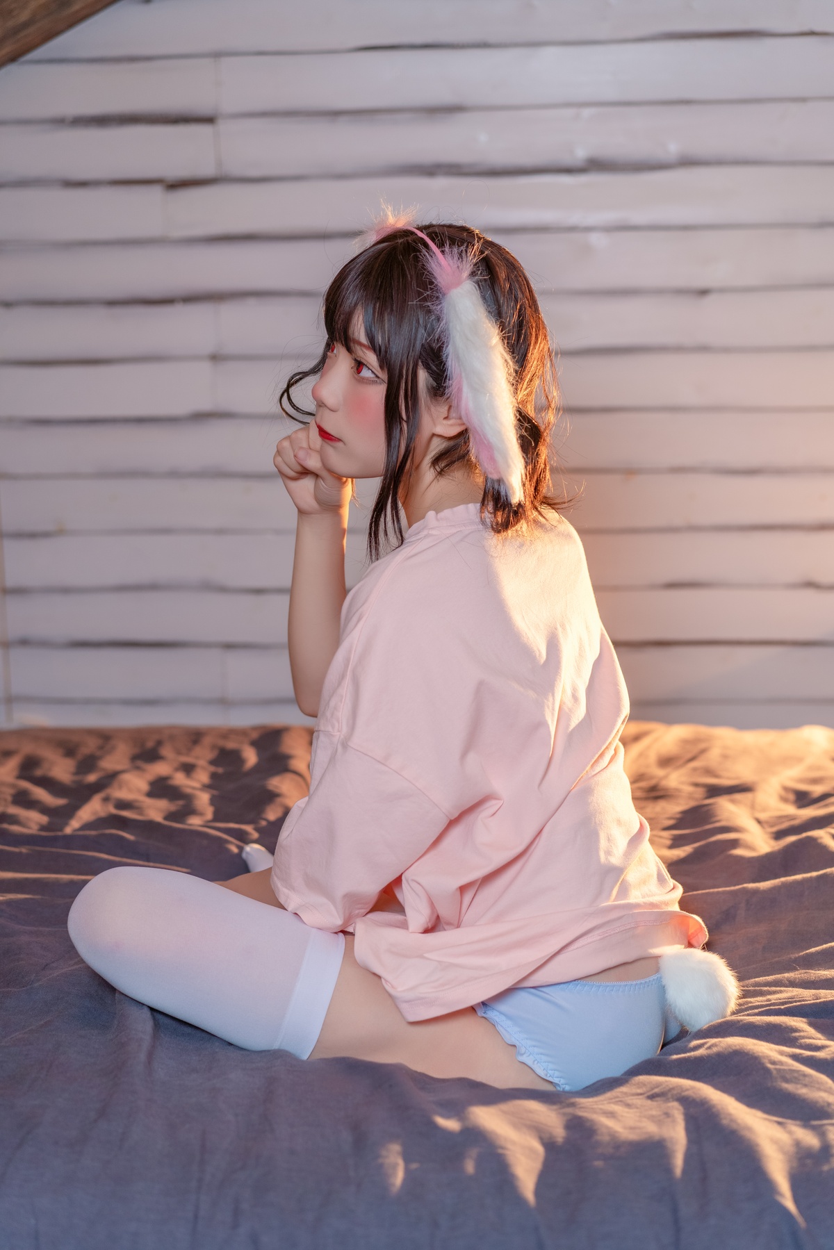 图片[5]-王胖胖u – NO.001 粉兔儿 [26P 422M]-COS世界