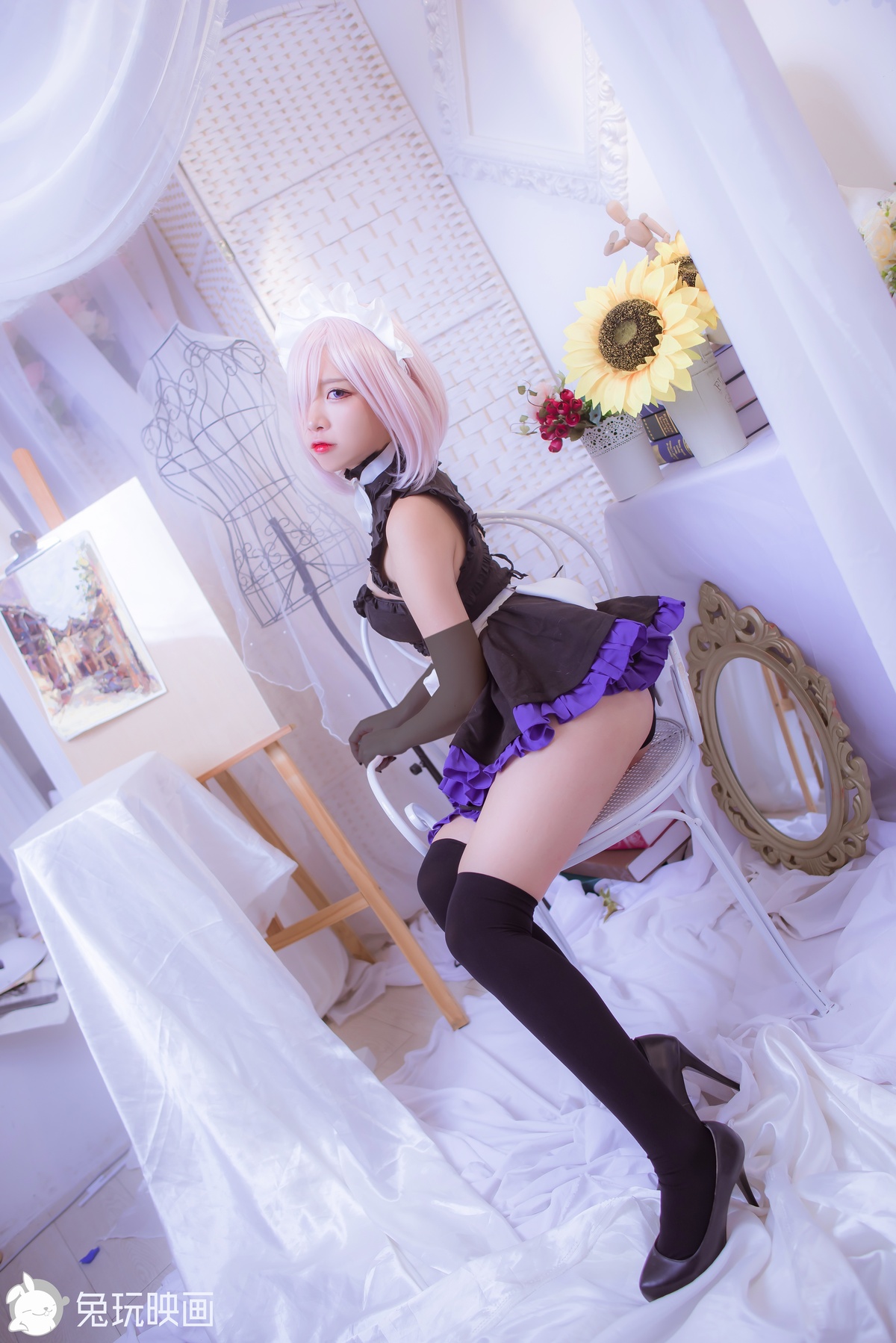 图片[2]-【cosplay】-【二佐Nisa】-玛修女仆-COS世界