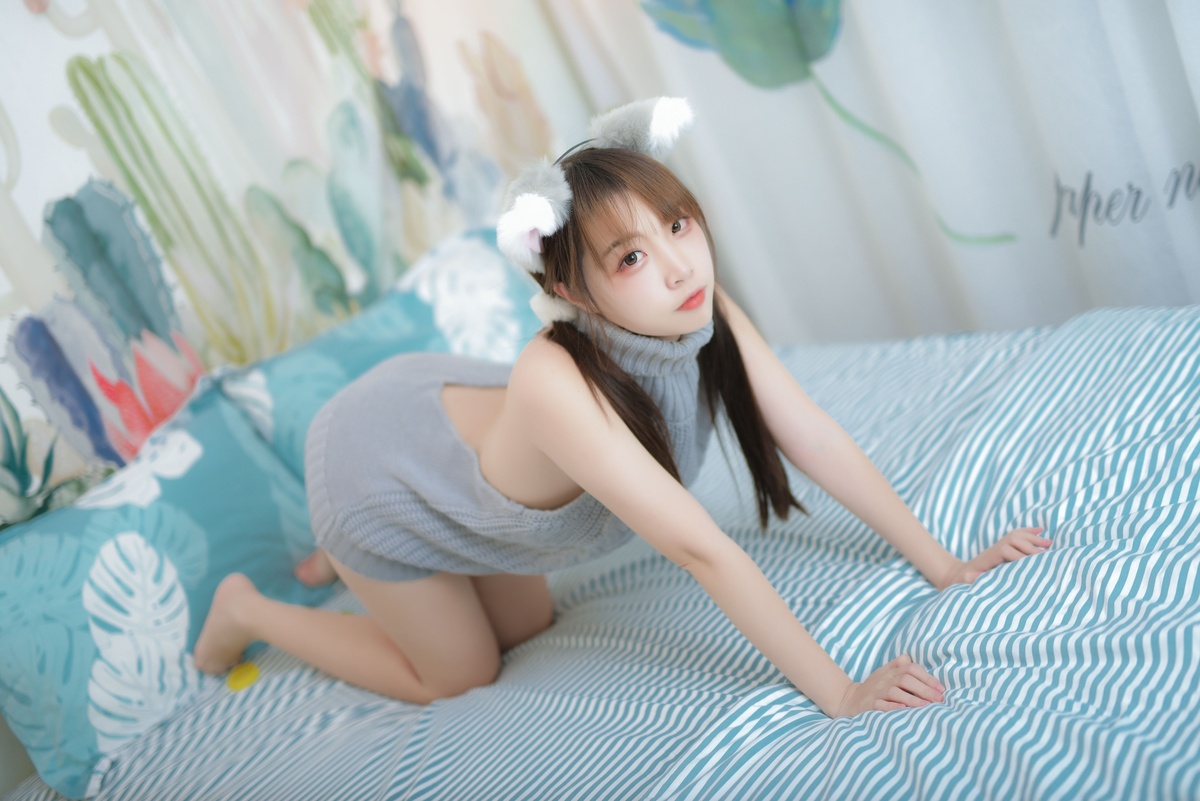 图片[5]-【cosplay】-【二佐Nisa】-露背毛衣-COS世界