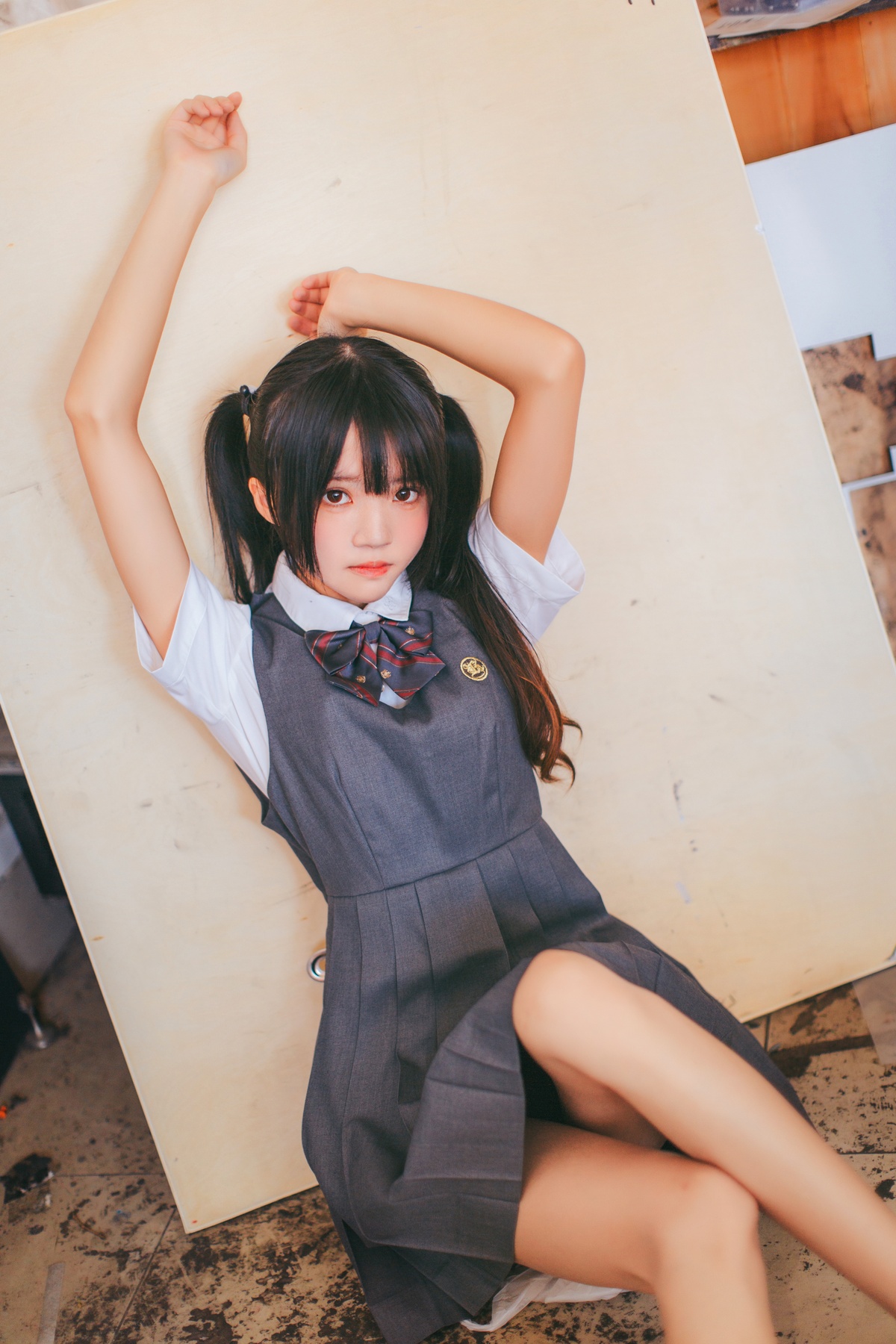 图片[3]-【coser】020【桜桃喵】画室少女-COS世界