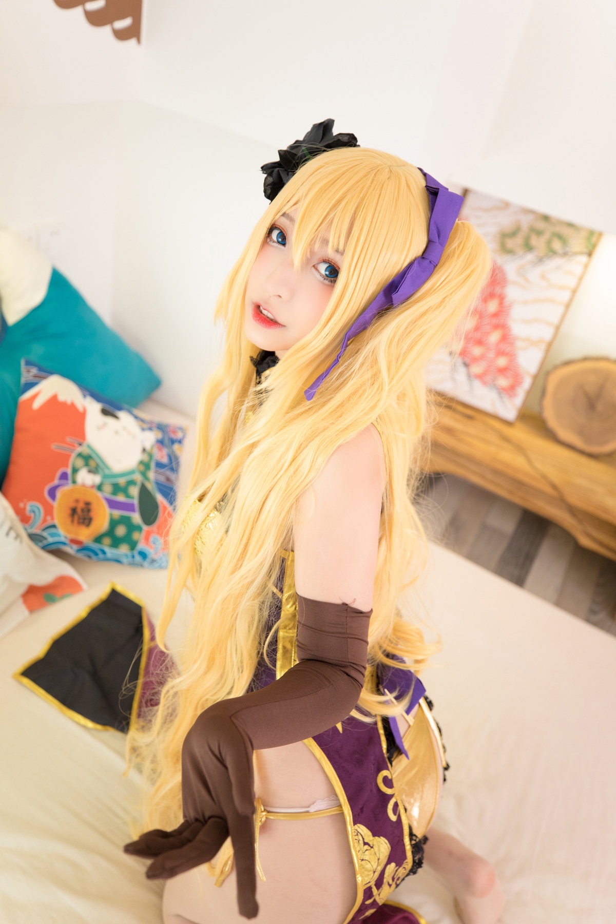 图片[142]-【coser】神乐坂真冬-艳娘幻梦谭2 金莲-COS世界