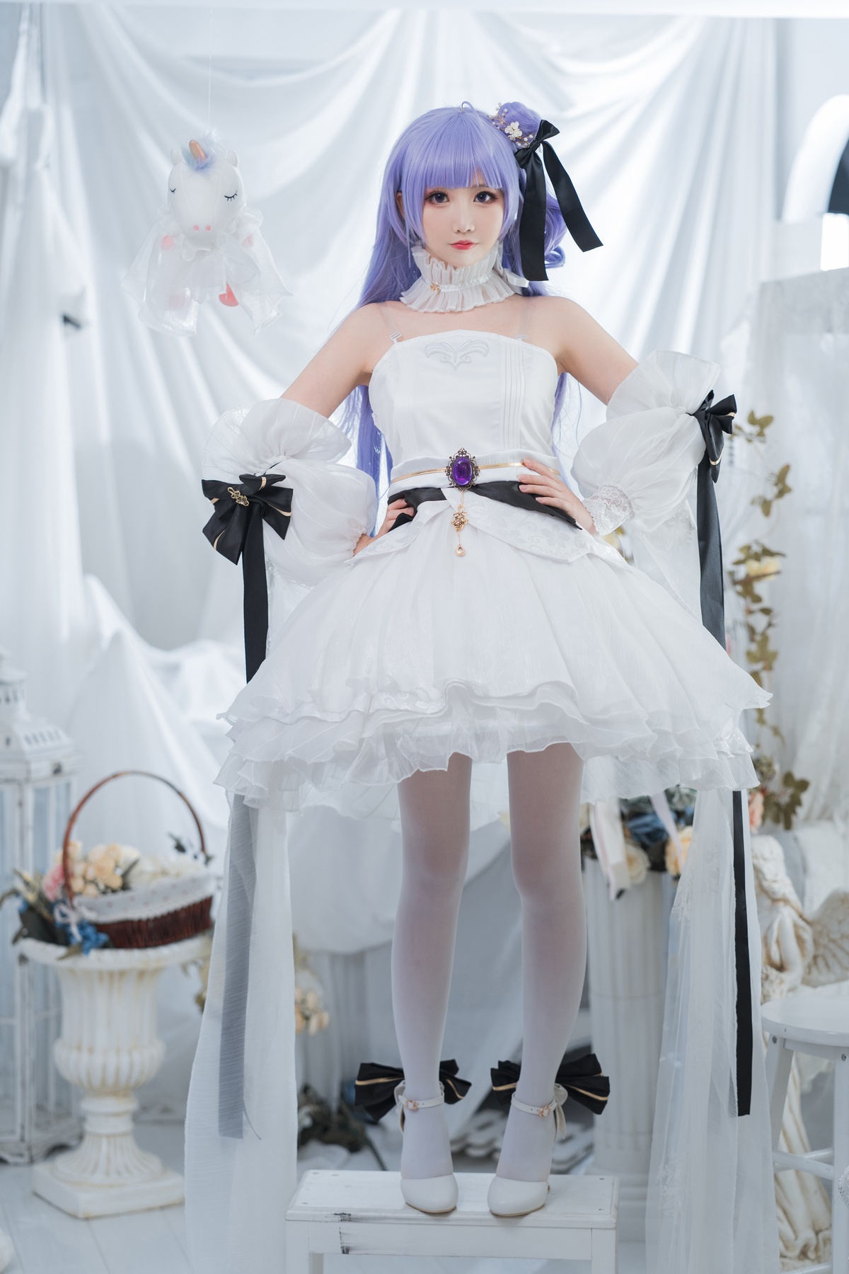 图片[4]-【coser】面饼仙儿-独角兽婚纱-COS世界