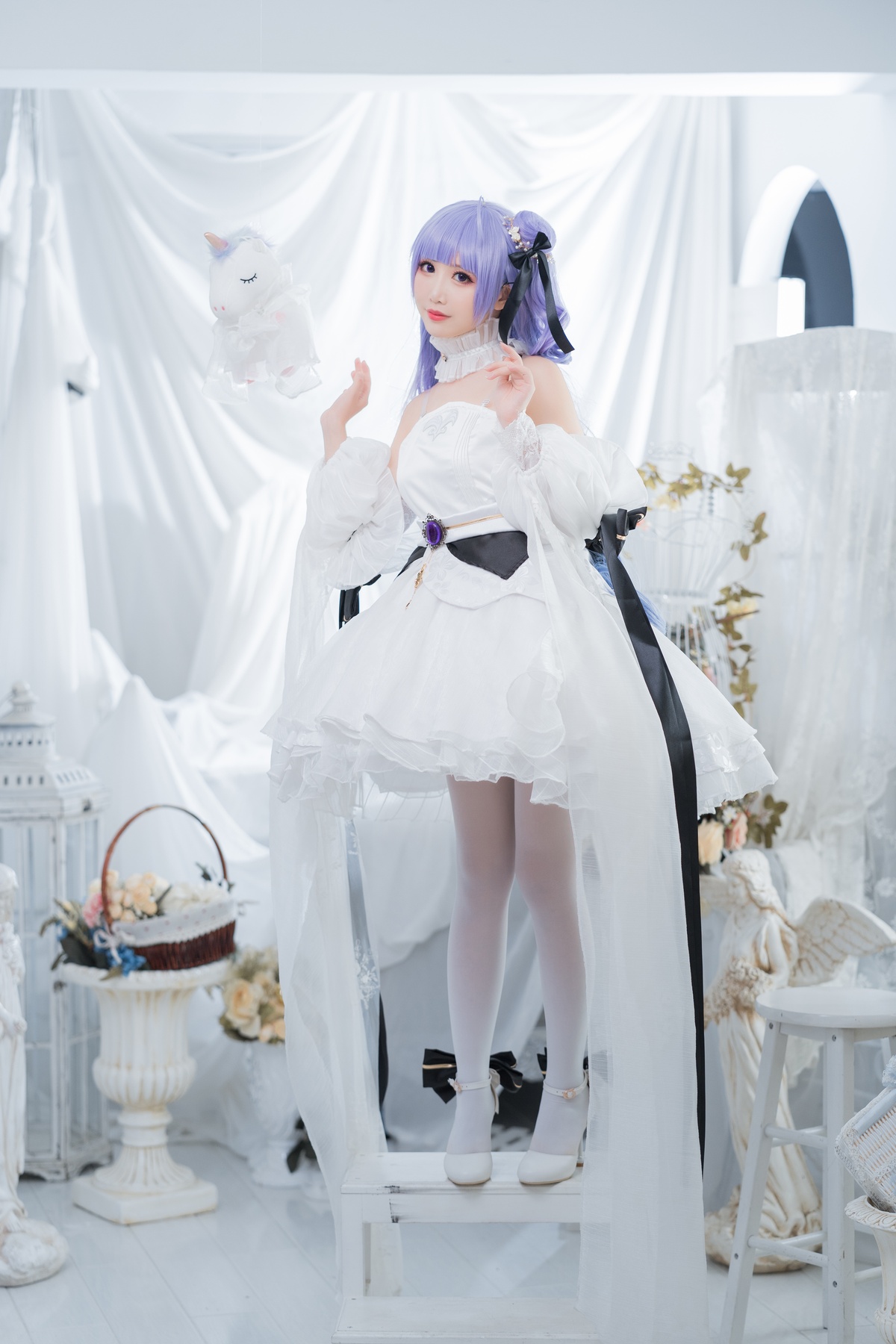 图片[3]-【coser】面饼仙儿-独角兽婚纱-COS世界