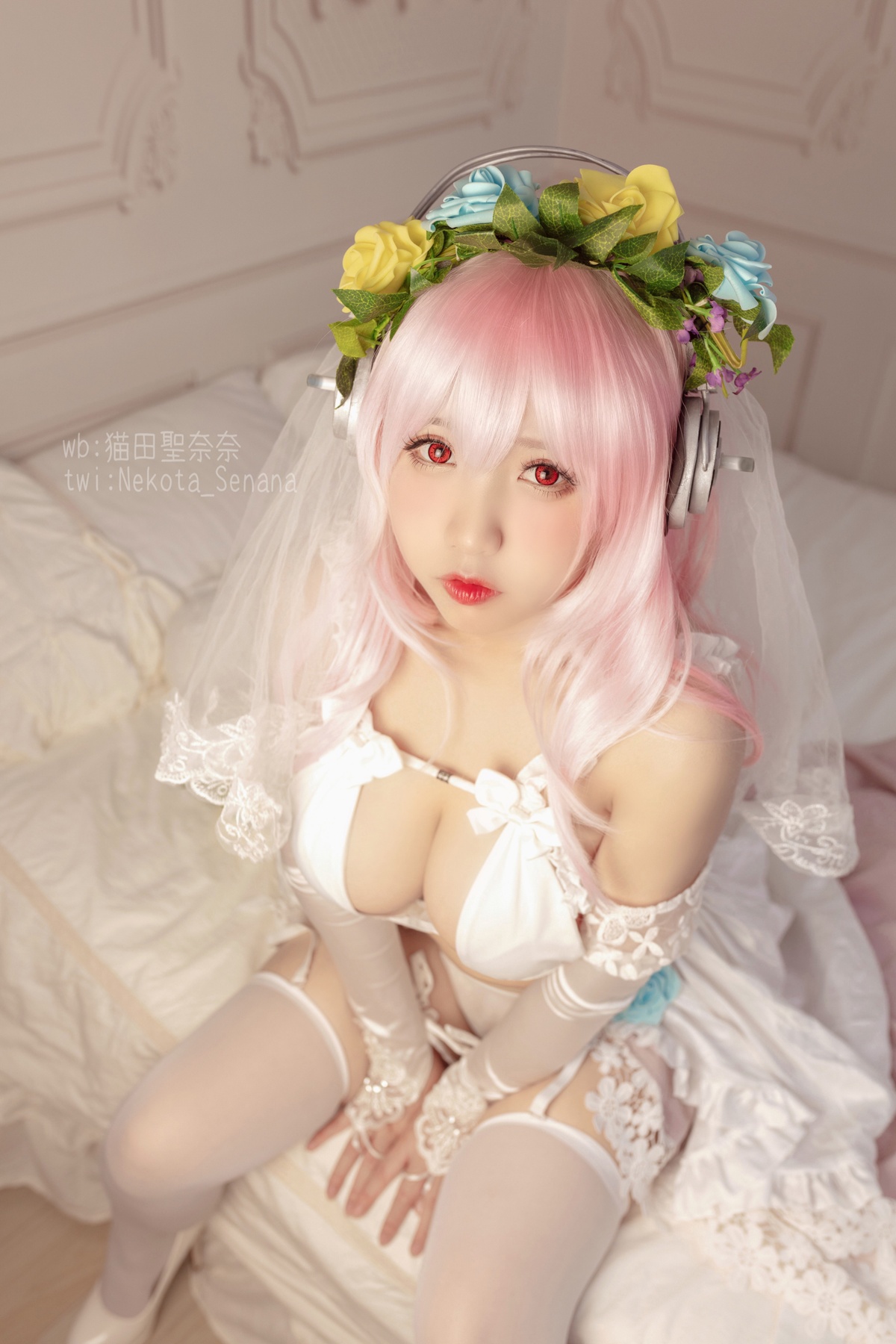 图片[2]-【coser】猫田圣奈奈 索尼子周年花嫁-COS世界