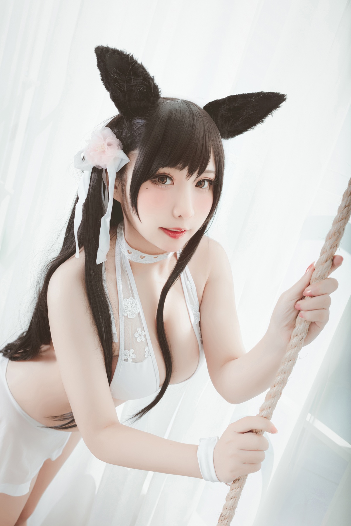 图片[2]-【coser】猫田圣奈奈 爱宕泳装 盛夏进行曲-COS世界