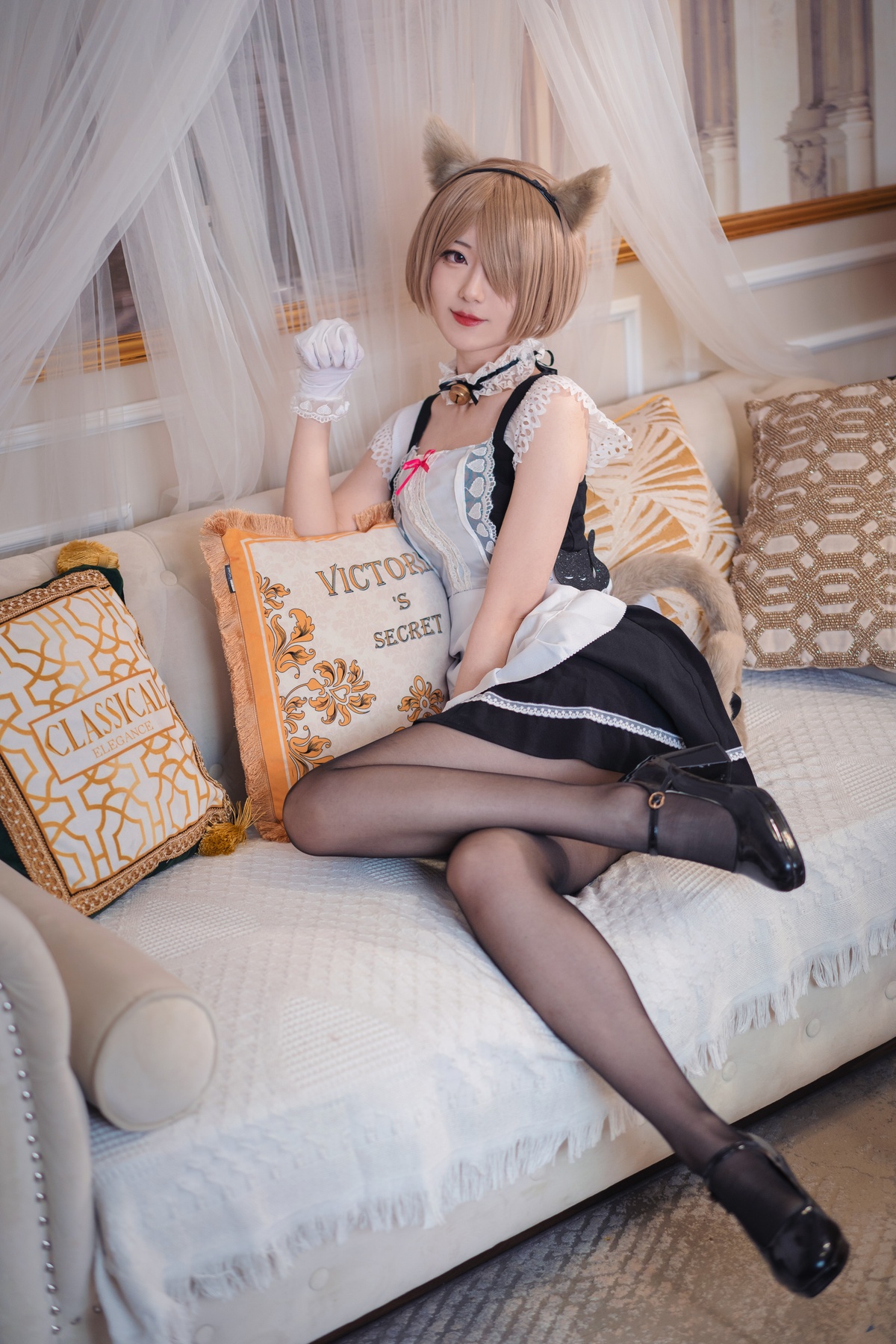 【coser】弥音音 – NO.37 丽塔 女仆-COS世界