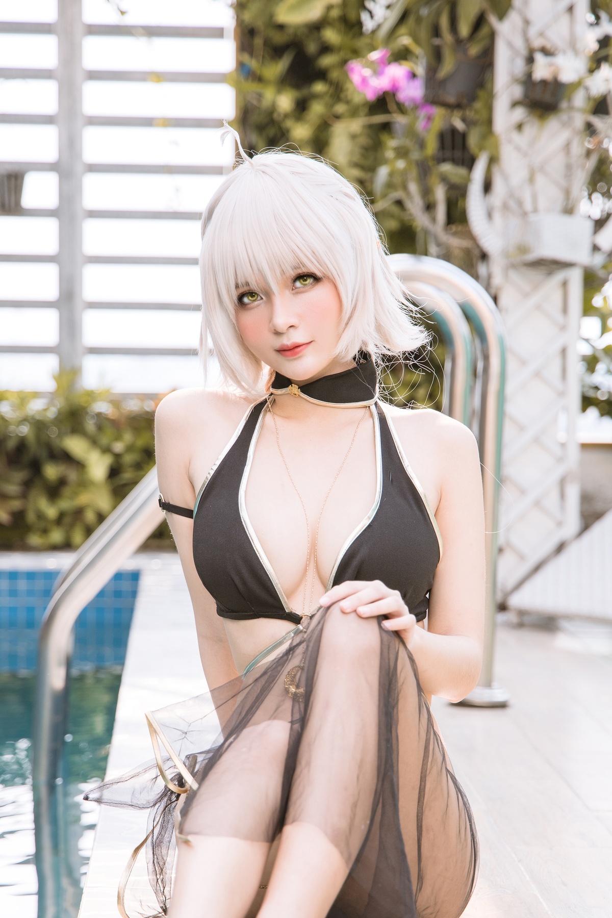 微博Coser@Azami – NO.48 泳装黑贞-COS世界
