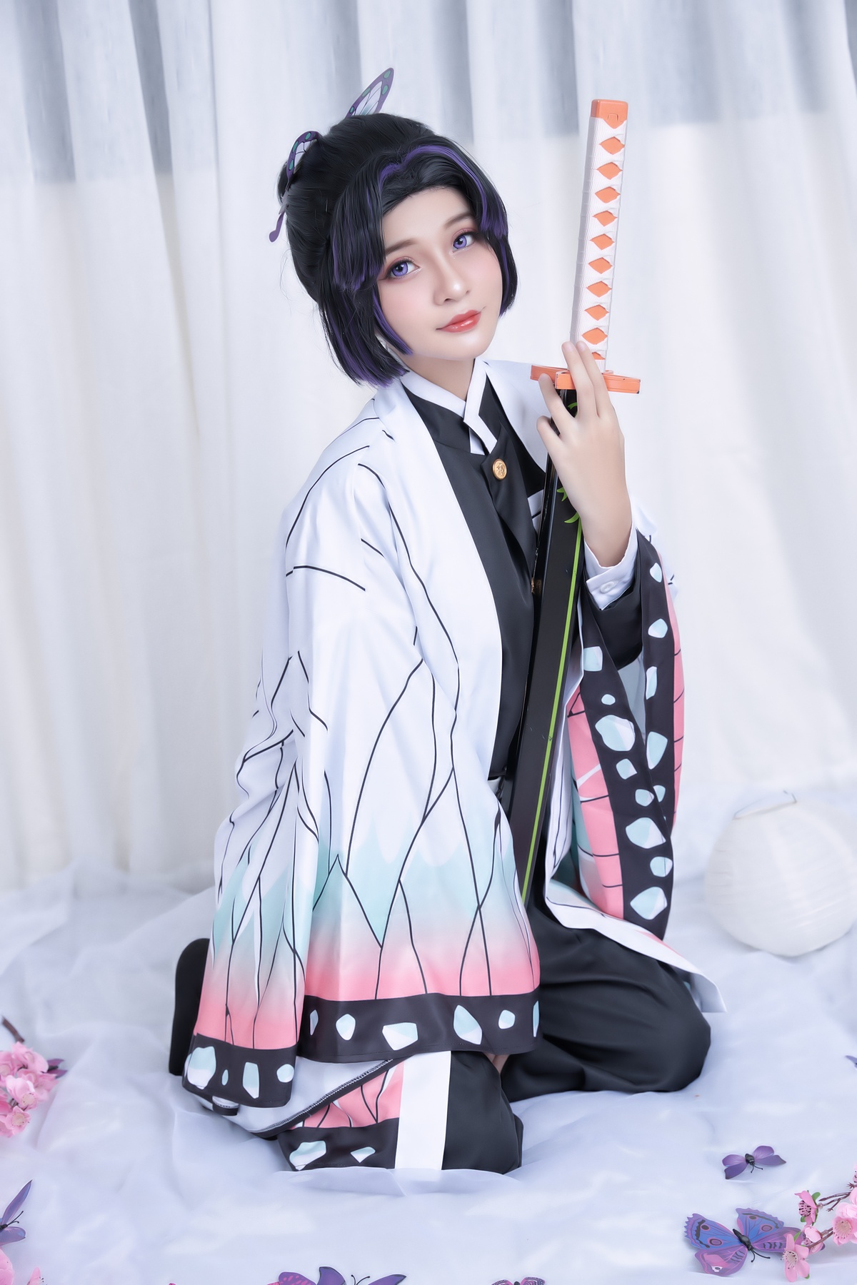 微博Coser@Azami – NO.50 Shinobu Kocho 鬼灭の刃-COS世界