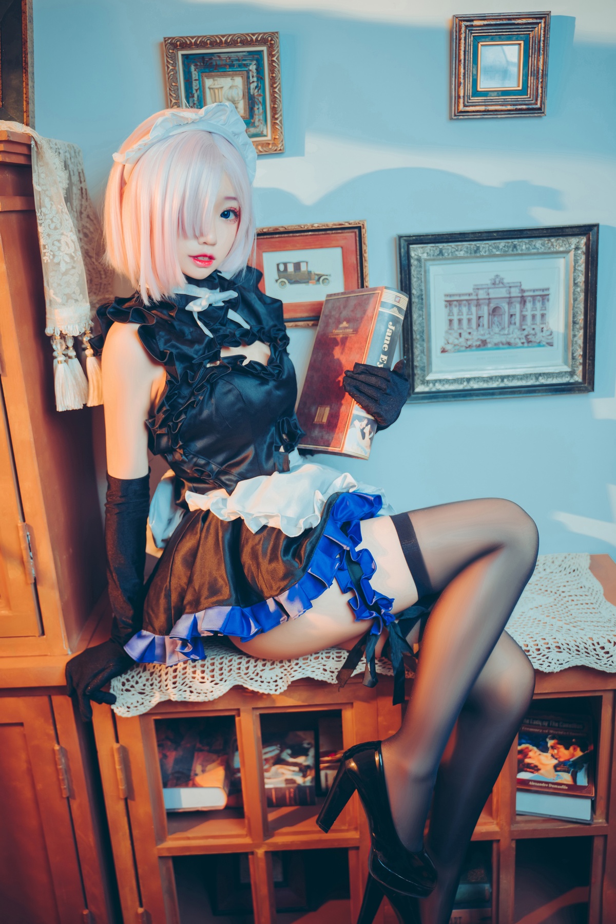 微博Coser@猫君君_MaoJun – NO.11 玛修女仆-COS世界