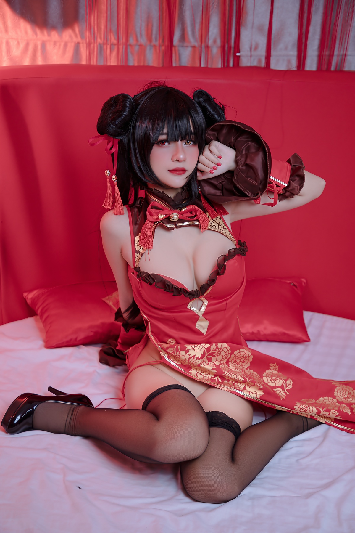 图片[5]-微博Coser@Azami – NO.45 狂三旗袍-COS世界