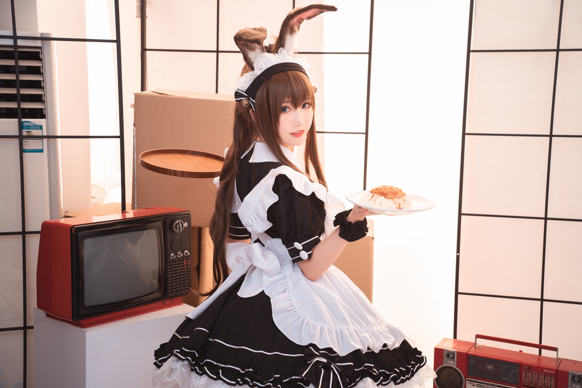 微博Coser@面饼仙儿 NO.088 阿米驴女仆-COS世界
