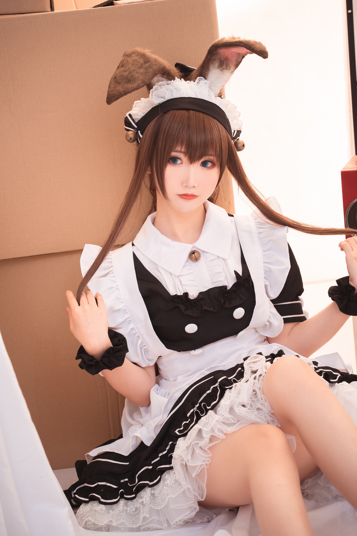 图片[4]-微博Coser@面饼仙儿 NO.088 阿米驴女仆-COS世界