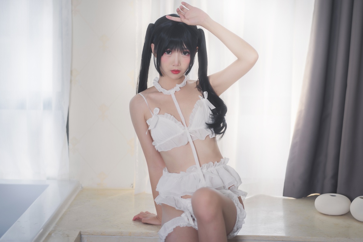 微博Coser@面饼仙儿 NO.015 脑内少女 白内衣-COS世界