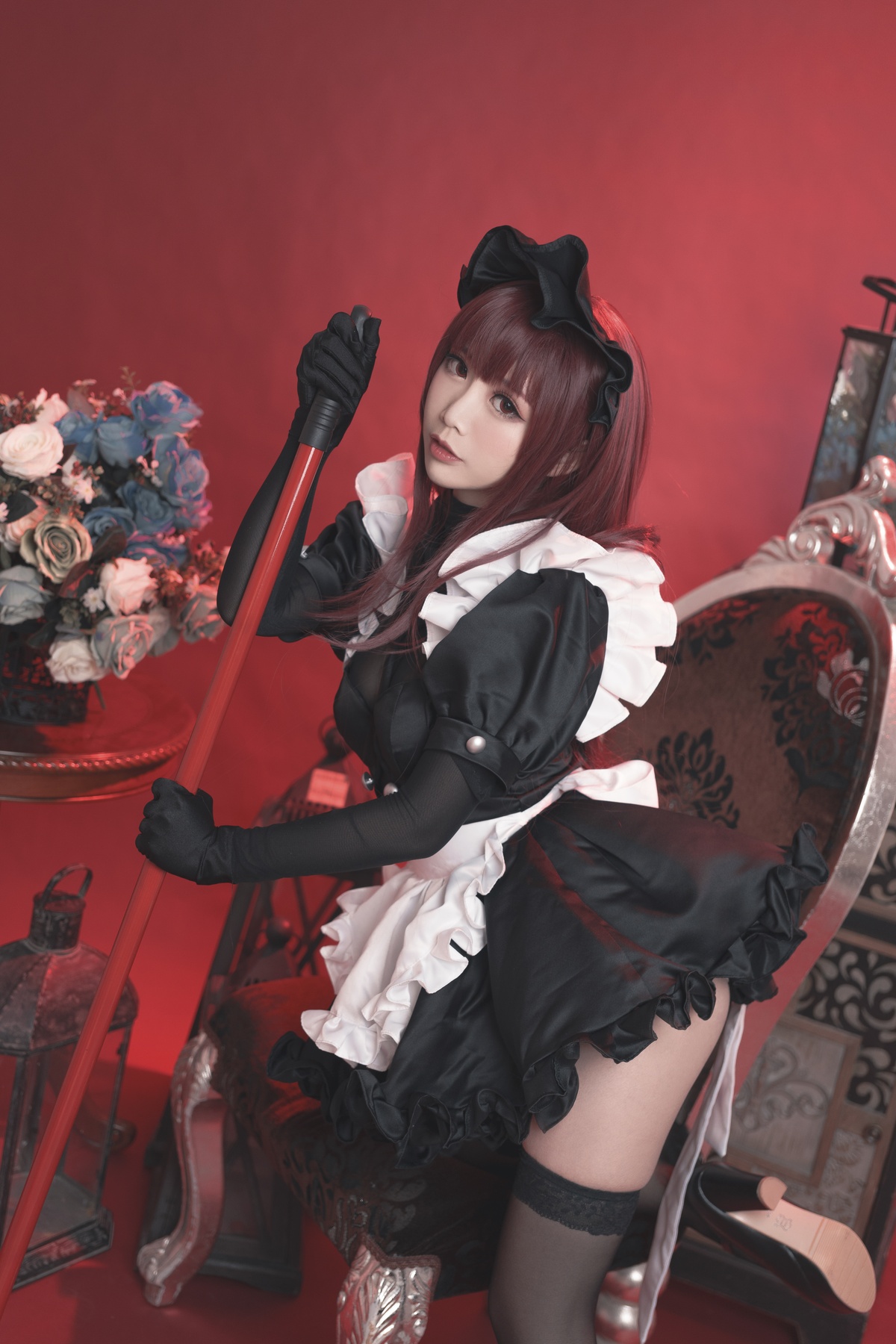 图片[5]-微博Coser@面饼仙儿 NO.056 斯卡哈女仆-COS世界