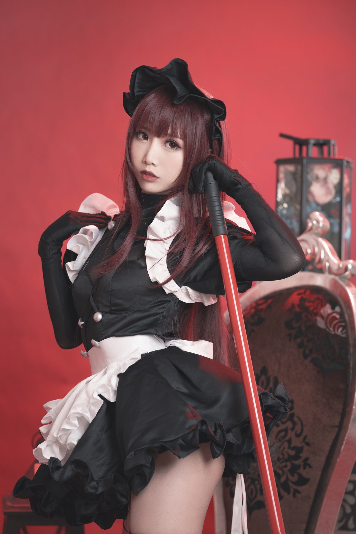 图片[4]-微博Coser@面饼仙儿 NO.056 斯卡哈女仆-COS世界