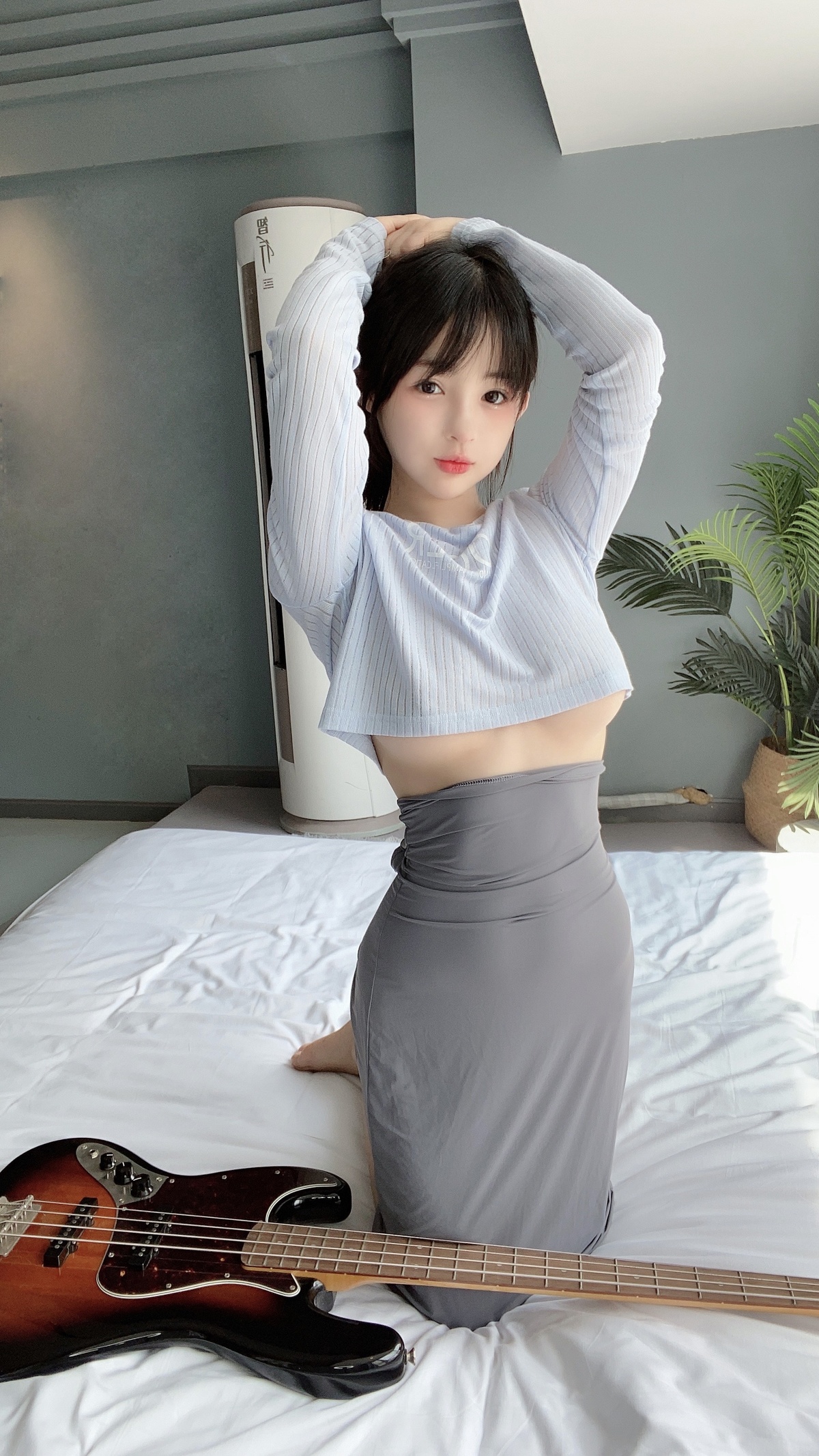 图片[2]-「网红萝莉」桜井宁宁2021年最新出品套之吉他妹妹-COS世界