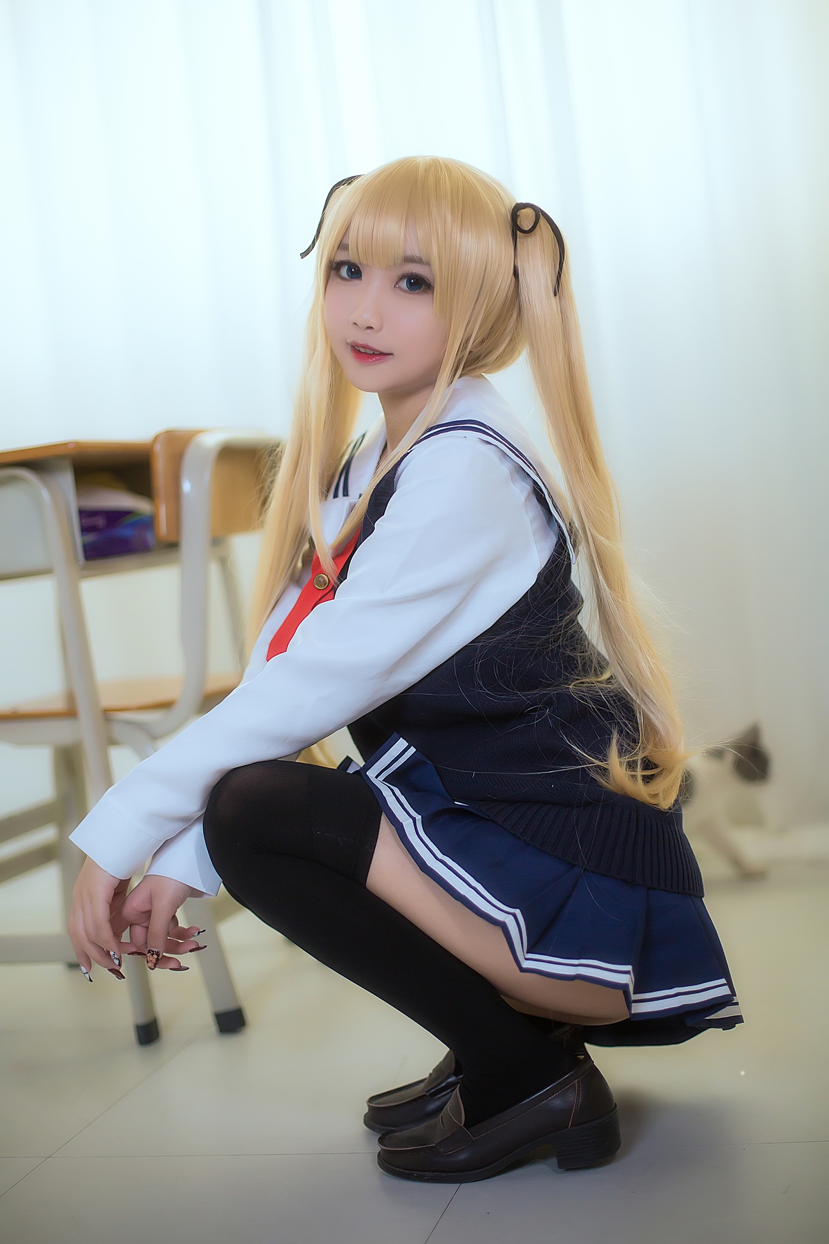 图片[3]-鬼畜瑶-英梨梨 校服-COS世界