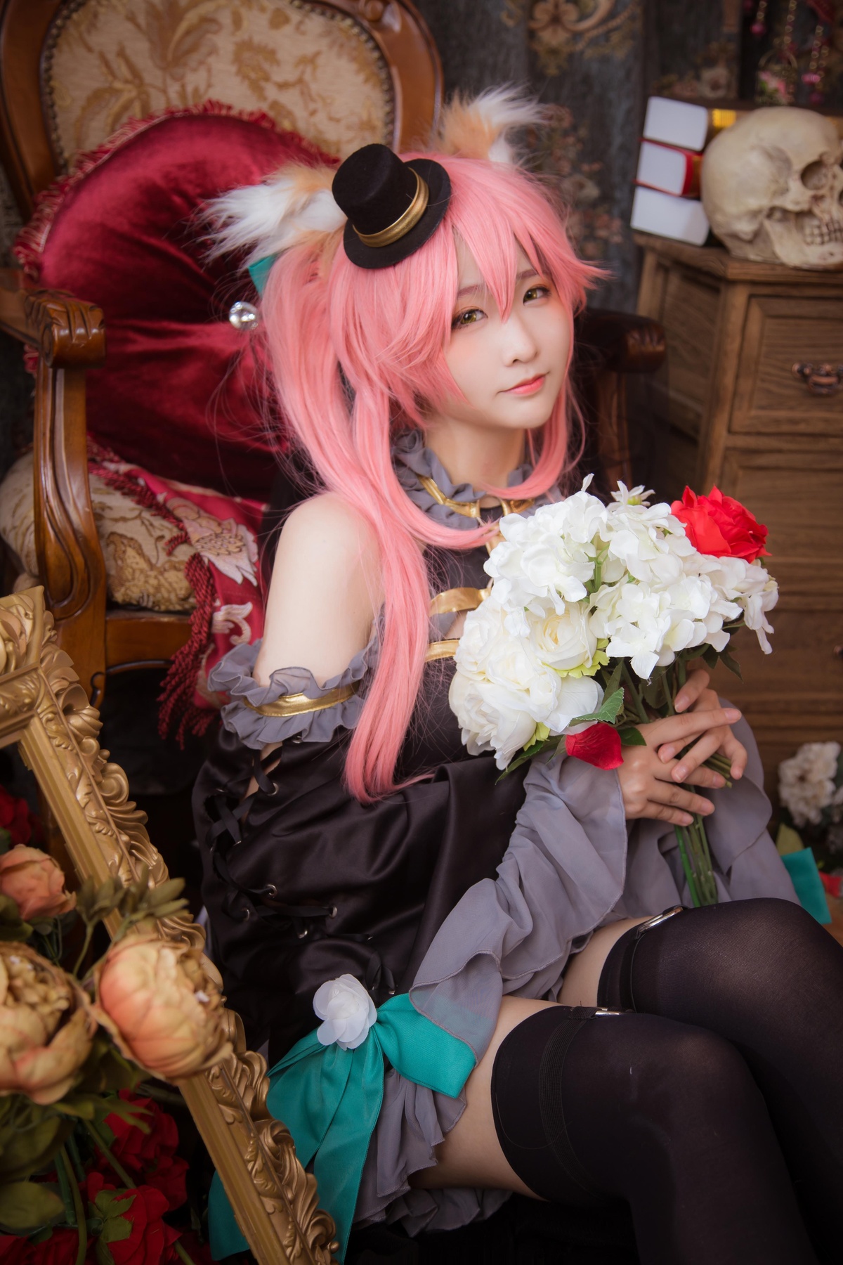 图片[4]-绫Aya – NO.03 FATEEXTEL-玉藻前-漆黑魔术师-COS世界