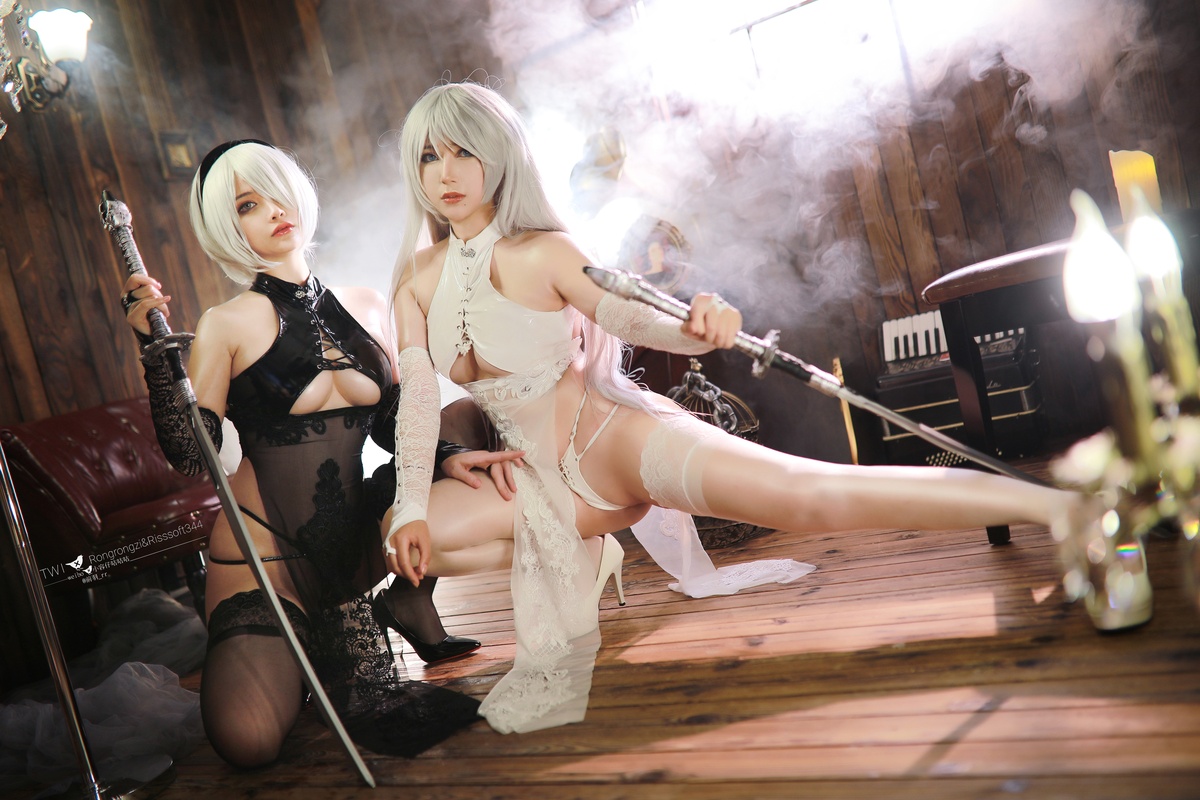 图片[2]-微博Coser@前羽_rr – NO.04 小容仔咕咕咕w&前羽 尼尔2B双人旗袍双人-COS世界